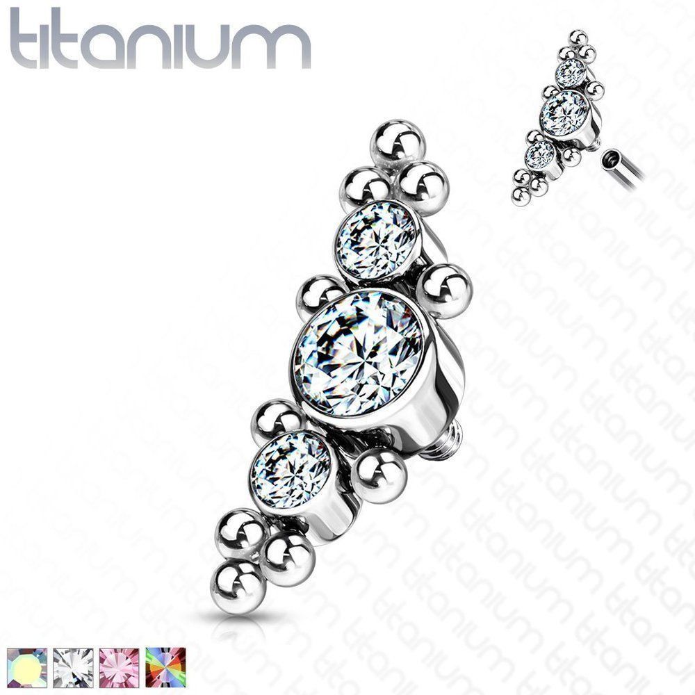 Surgical Grade Stainless Steel Dermal Cluster Stud
